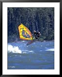 Wind Surfing on the Columbia River, OR Photography Framed Art Poster Print by Eric Sanford, 31x39
