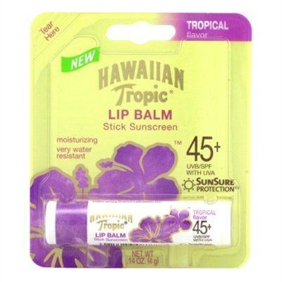 Hawaiian Tropic Lip Balm Spf# 45 + Tropical 0.14oz