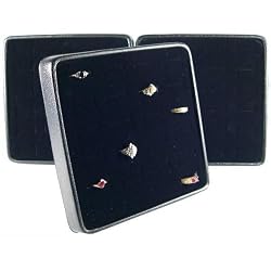 3 Black Ring Easel Displays Jewelry Showcase Countertop Piece