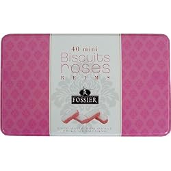 Fossier Pink Champagne Mini Biscuits in Tin - 110 gr