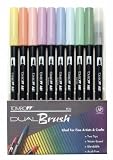 DUAL BRUSH PEN SET/10 PASTEL