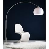 BIG BOW RETRO DESIGN LAMPE mit DIMMER von DESIGN DELIGHTS lounge stehlampe bogenlampe