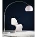 BIG BOW RETRO DESIGN LAMPE mit DIMMER von DESIGN DELIGHTS lounge stehlampe bogenlampe