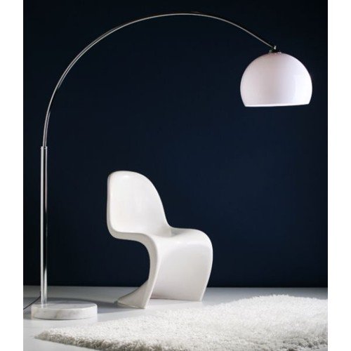BIG BOW RETRO DESIGN LAMPE mit DIMMER von DESIGN DELIGHTS lounge stehlampe bogenlampe