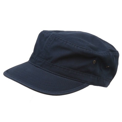 Washed Military Hat-Navy W32S37C