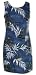 Short Tank Dress - Women's Bamboo Island Round Neck V-Back Hawaiian Aloha A Line Dress - Regular and Plus Size