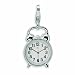 Amore La Vita Sterling Silver 3-D Alarm Clock With Lobster Clasp Charm