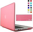 iBenzer&reg; - 2 in 1 Multi colors Soft-Touch Plastic Hard Case Cover & Keyboard Cover for Macbook Pro 13'', Pink MMP13PK+1