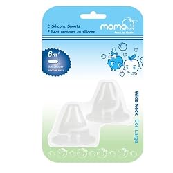 Momo Baby Wide Neck Silicone Spouts - 2-Pack