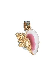 CleverEves 14K Gold Pendant 3-D Enamel Conch Shell 5.7 - Gram(s)