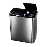 simplehuman Flip Lid Recycler - Gray
