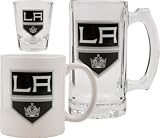 Los Angeles Kings Glassware Set: Tankard, Coffee Mug, Shot Glass
