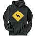 German Shepherd SIGN OLD / VINTAGE Dogs Mens Hoodie (Dark Silver, Sizes X-Small - XXX-Large)