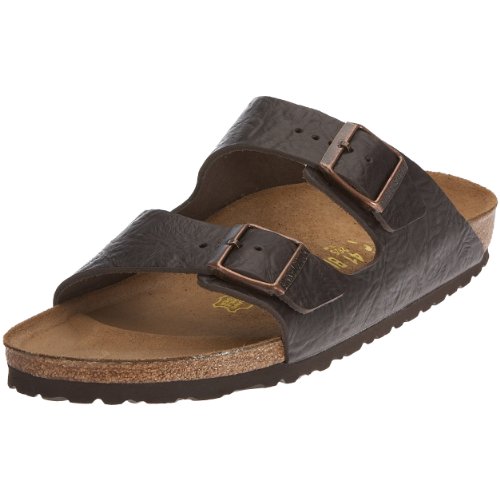 Birkenstock Arizona Smooth Leather, Style-No. 151793, Unisex Clogs, Cortina Mocca, EU 45, slim width