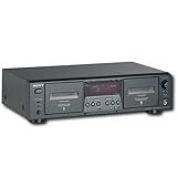 Sony Professional Dual Tape Cassette Player / Recorder - Black