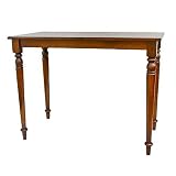 Carolina Cottage Chestnut Finish Hawthorne Bar Pub Table by visiondecor Furniture
