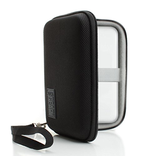 USA Gear Portable Photo Printer Carrying Case Travel Bag with Hard Shell Design and Wrist Strap for Polaroid ZIP Mobile Printer , LG PD241T and More Pocket Photo Printers