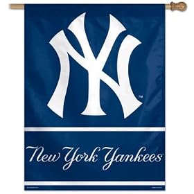 New York Yankees Blue NY Logo Flag or Banner