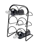 Hahn Pisa 6 Bottle Wine Rack, Gloss Black