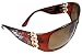 Tattoo Rose & Dagger Sunglasses Amber Frames Lenses