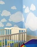 Clouds Big Mural by Wallies