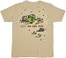 Sesame Street Talk Trash Oscar Khaki T-shirt Tee
