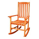 VIFAH V397 Outdoor FSC Ecalyptus Wood Rocking Chair