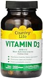UPC 015794058052 product image for Country Life Vitamin D3 2500 IU Soft Gels, Larger, 200 sg, 200 Count | upcitemdb.com