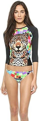 Mara Hoffman Women's Leopard Rash Guard Top