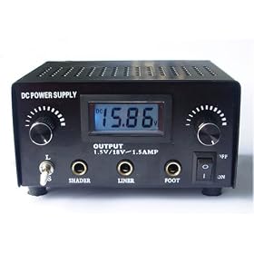 Dual Voltage Power Supply for Tattoo Machine (Run Both Shader and Liner on Thier Own Custom Settings)