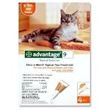 Advantage for Cats and Kittens - Orange - 1 to 9 lb. - 4 pk