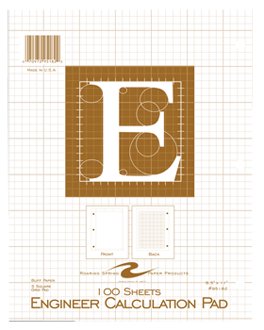 Roaring Spring Engineer Pad Buff 8.5x11 100 Sht 95182 Pack Of 24