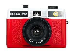 Holga 135BC Red and White 35mm Camera