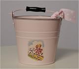 Vintage-style Pink Nursery Rhyme Baby Bucket