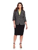 41vVPgDklKL. SL160  Vince Camuto Womens Plus Size Diamond Jacquard Blazer