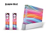 Skin Decal Cover for Nintendo Wii Console + two Wiimote Controllers - Rainb ....