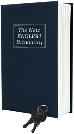 ACM GLOBAL Home Dictionary Diversion Book Safe with Key Lock, Metal (Small)