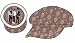Jonas Brothers Disney Movie TV Show Hat - Pink Brown Crest All Over Logo Fitted (L/XL) Cap