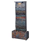 Kenroy Home Curvature Natural Slate Table/Wall Fountain