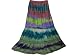 Womens Skirt Boho Tie Dye Bellydance Green Red Long Skirt 43"