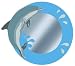 Kitchen & Housewares : Dolphin self adhesive Wall Mirror