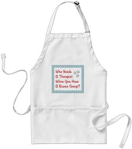 Pouenm1 Bunco Who Needs A Therapist Adult Apron