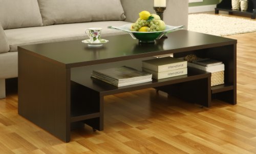 Enitial Lab Pandora Extendable Coffee Table, Cappuccino Enitial Lab Pandora Extendable Coffee Table, Cappuccino
