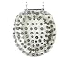 Trimmer Clear with Silver Coins Polyresin Seat Embedded 3D Coins