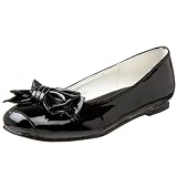 Laura Ashley Kids' LA6487 Slip-On Flat,Black Patent,11 M US Little Kid