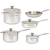 Le Creuset 10-Piece Tri-Ply Stainless Steel Cookware Set