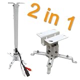 Elektronik-Star Universal Beamer Deckenhalter Stahl Deckenhalterung 20kg 43-65cm PRB-2