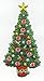 Christmas Tree with Yellow Star Iron On Embroidered Patch