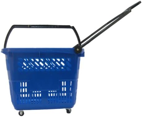 GlopackRB33BLUE 8.75-Gallon Roller Basket, 19.25" Length X 14.25" Width x 14.5" Height, Blue (Case of 10)