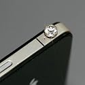 【全13色】イヤホンジャックアクセサリー ダイヤモンド柄 ラインストーンイヤホンピアス 輝くイヤフォンジャック クリア iPhone / iPad / iPod touchなど対応(1813-9)